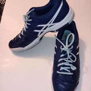 Asics Gel Dedicate Blue Running Shoes/Sneakers (E557Y) Preowned Women's Size 9.5